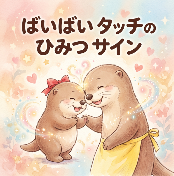 ばいばい たっちの ひみつの さいん 表紙