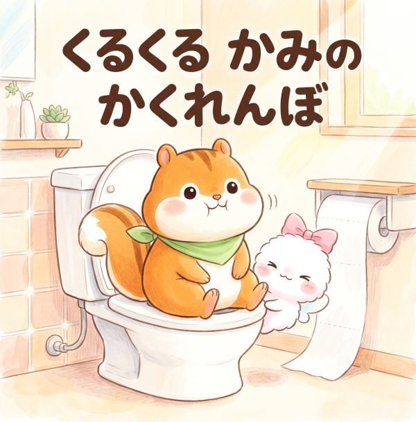 くるくる かみの かくれんぼ 表紙