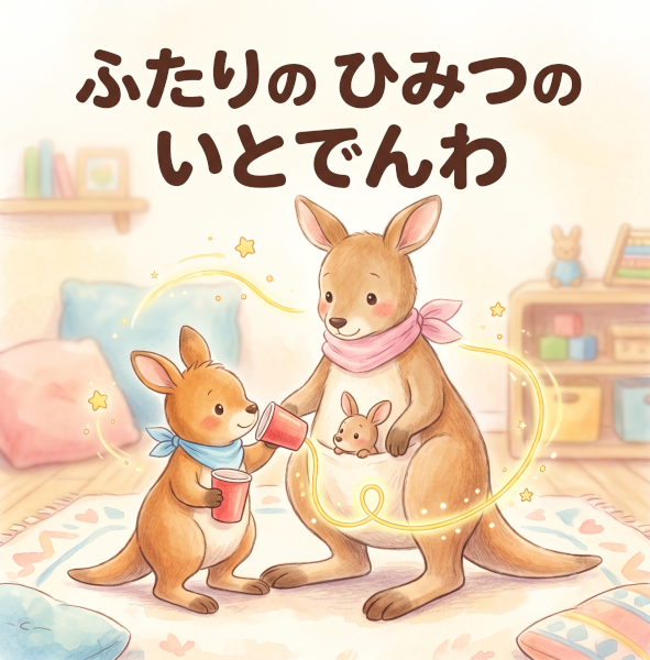 ふたりの ひみつの いとでんわ 表紙