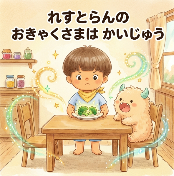 れすとらんの おきゃくさまは かいじゅう 表紙