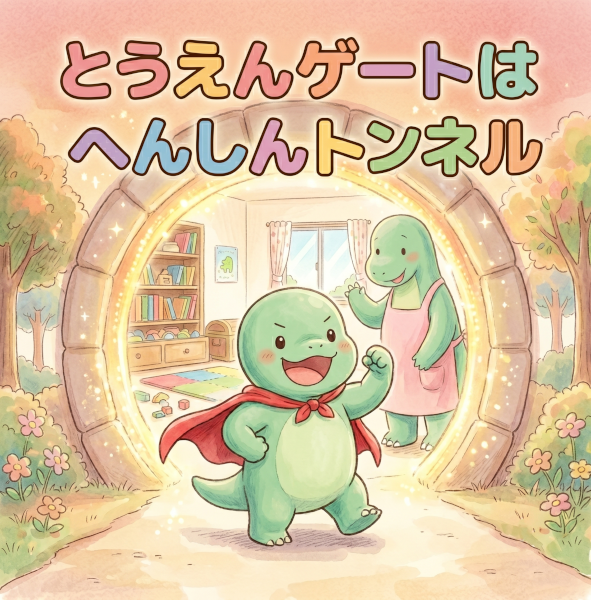 とうえんゲートは へんしんトンネル 表紙