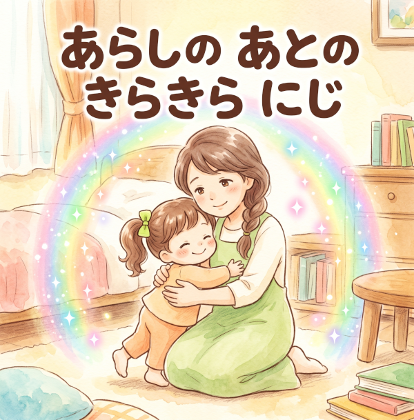 あらしの あとの きらきら にじ 表紙